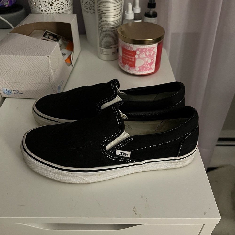 Black Slip-On Vans